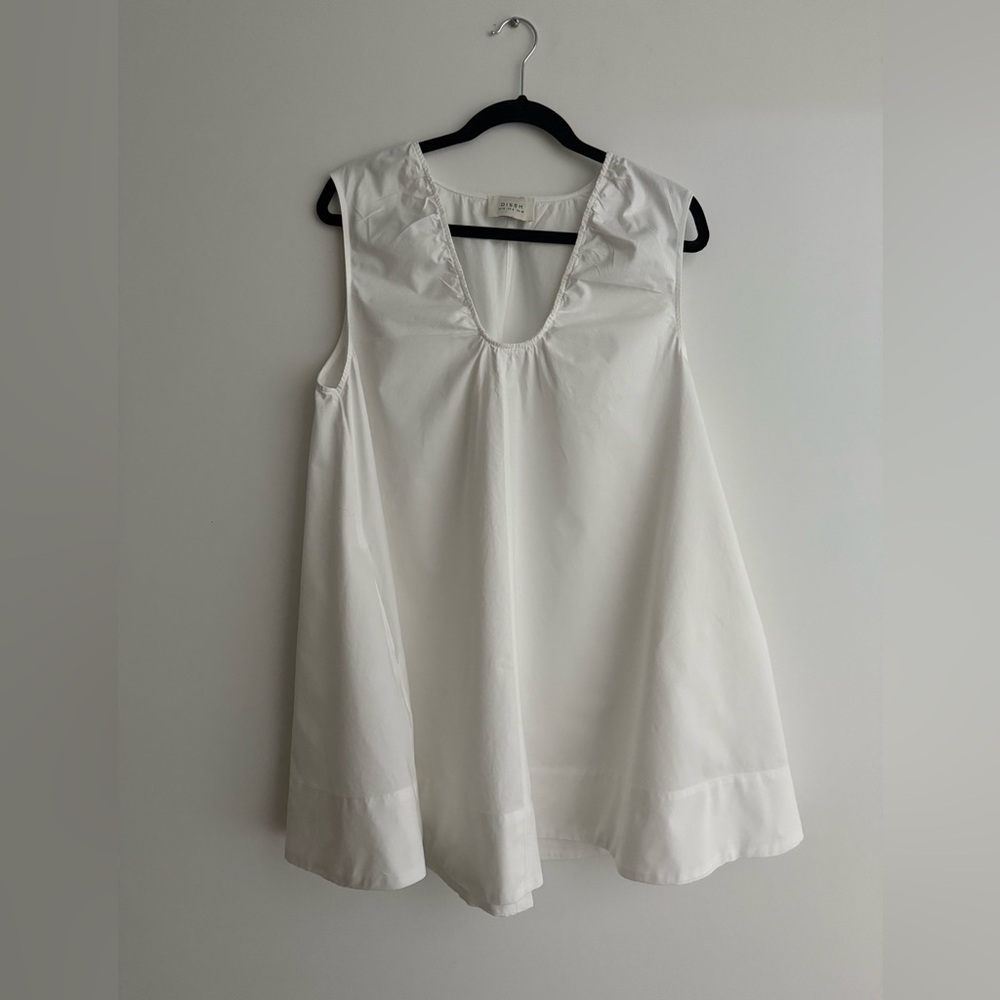 DISSH Gabby white oversized mini dress